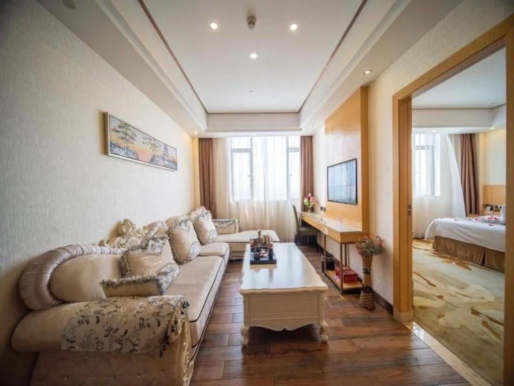 Bed in GreenTree Alliance Foshan West Station Luowu Road Hotel