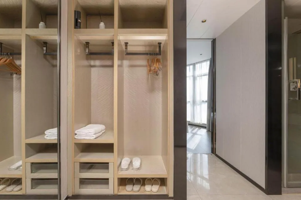 Bed in Echarm Hotel Wuxi Zhongnan Road Ancient Canal