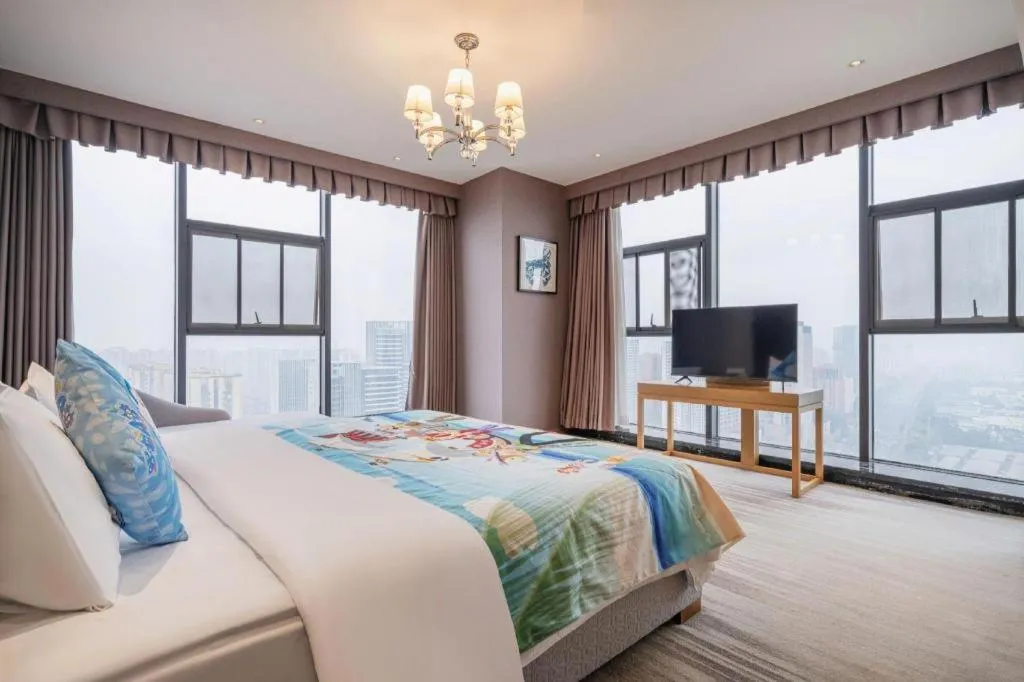 Bed in Hengding Century Hotel Chengdu