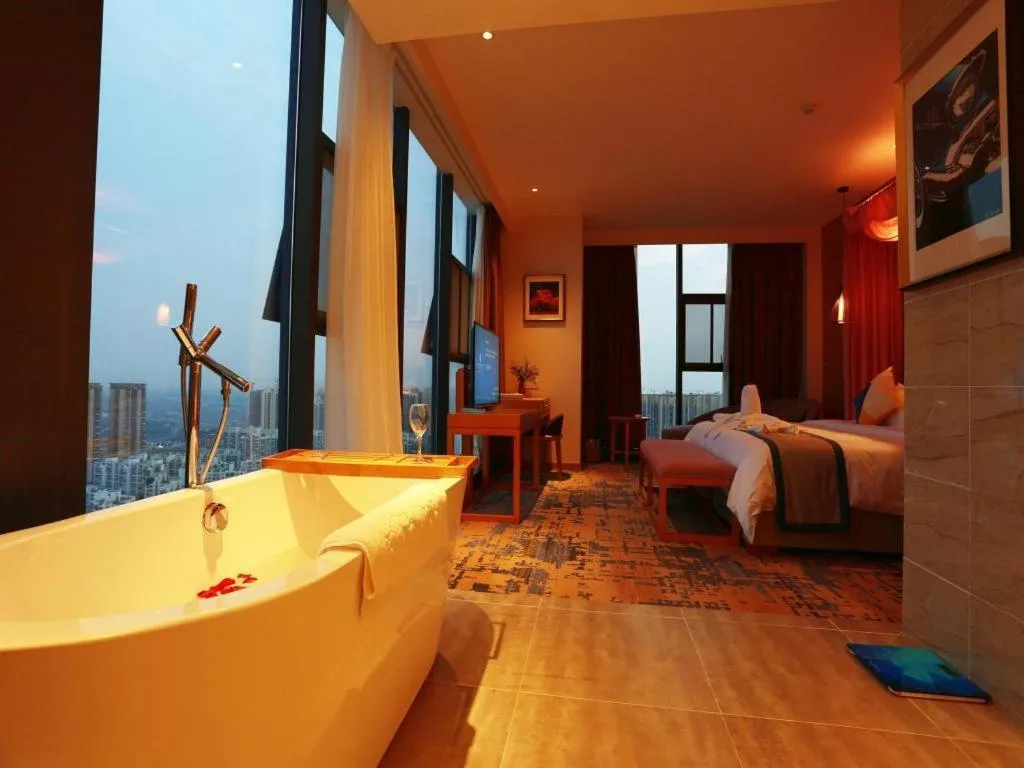 Bed in Hengding Century Hotel Chengdu