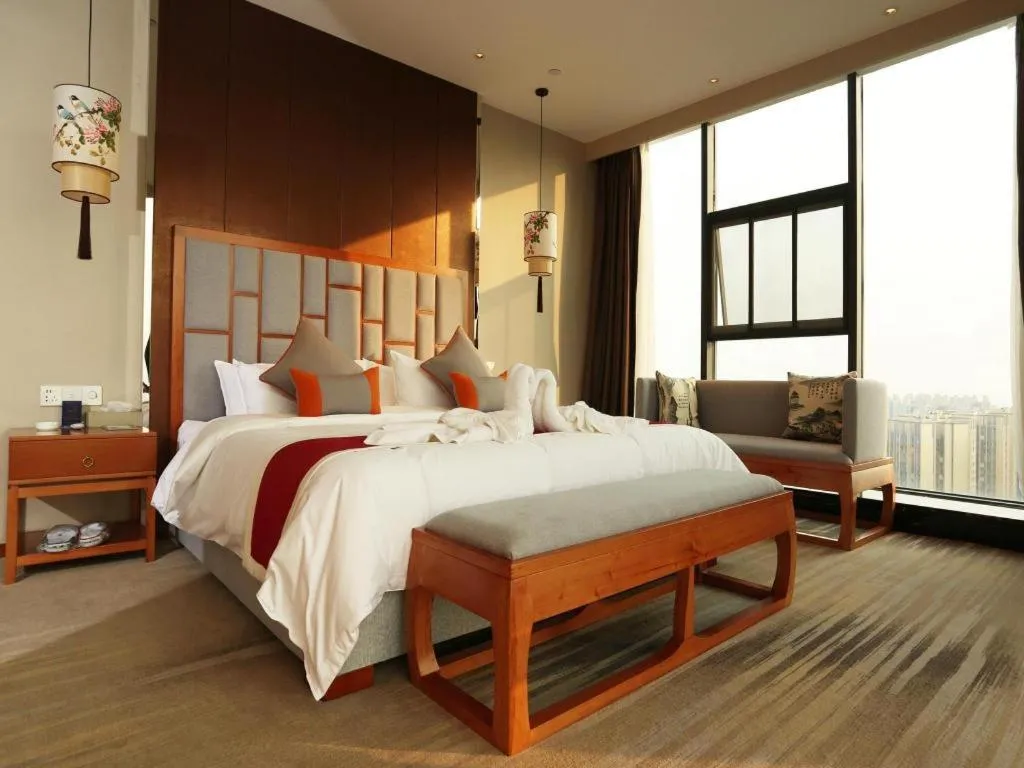Bed in Hengding Century Hotel Chengdu