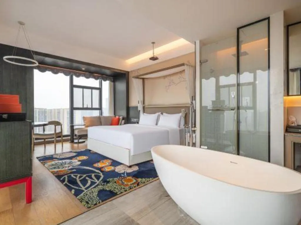 Bed in Hengding Century Hotel Chengdu