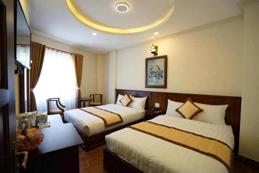 Bed in Thuy Hien Hotel