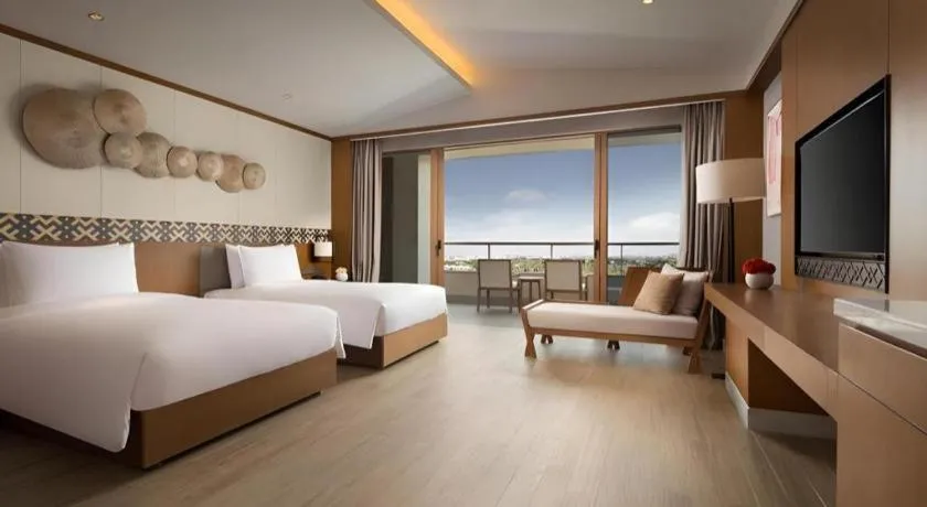 Bed in La Fountain Hotel & Resort Sanya