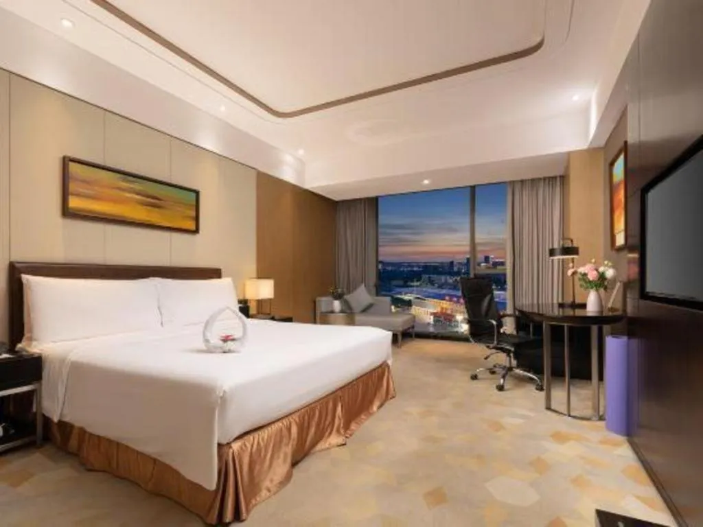 Bed in The QUBE Hotel Jingzhou