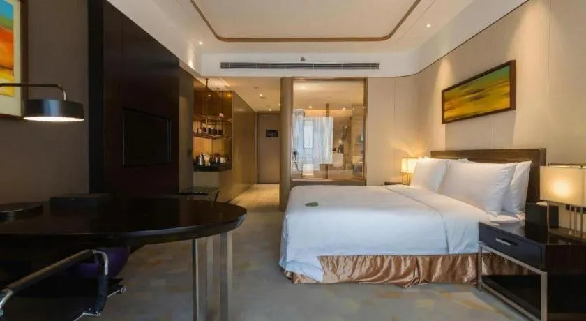 Bed in The QUBE Hotel Jingzhou