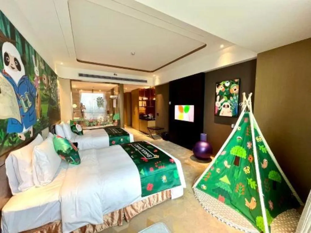 Bed in The QUBE Hotel Jingzhou