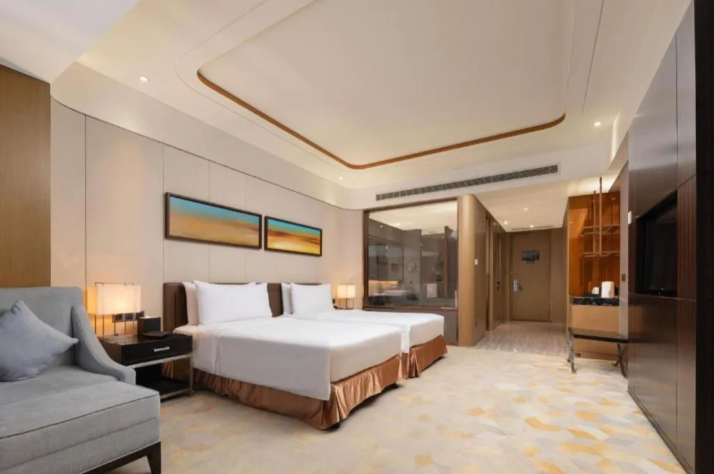 Bed in The QUBE Hotel Jingzhou