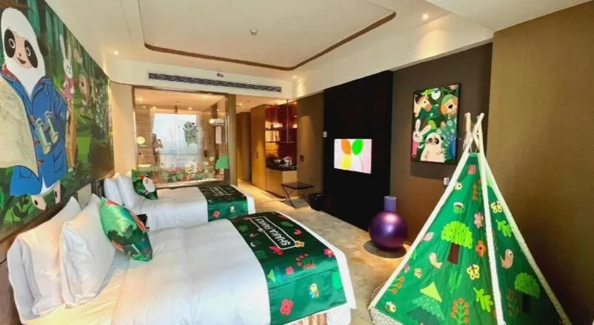 Bed in The QUBE Hotel Jingzhou