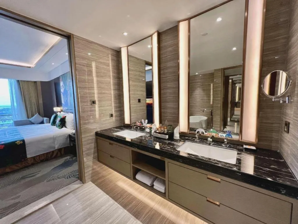 Bed in The QUBE Hotel Jingzhou