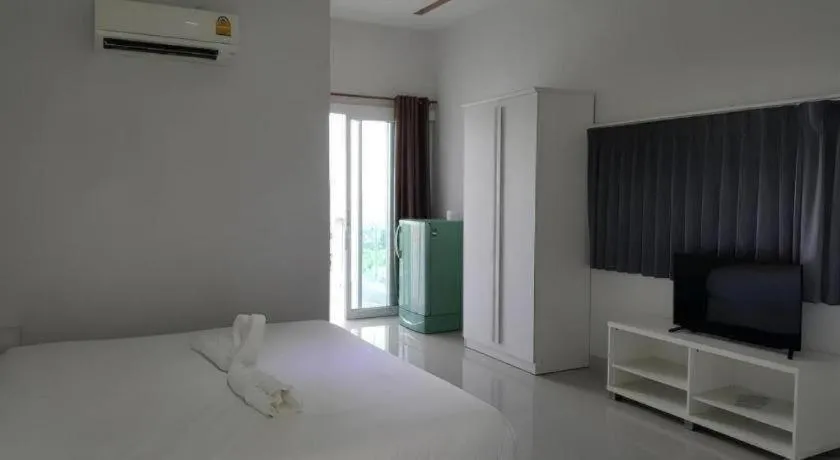 Bed in River Residence Saraburi Hotel