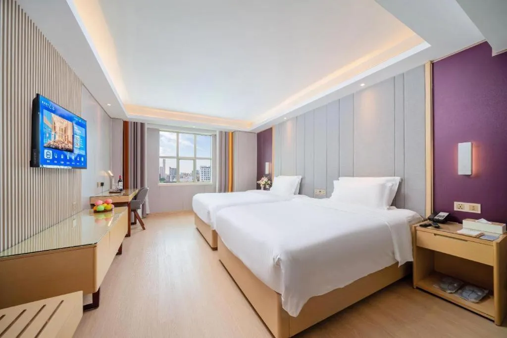 Bed in Lavande Hotels Guangzhou Baiyun Avenue North Metro Station