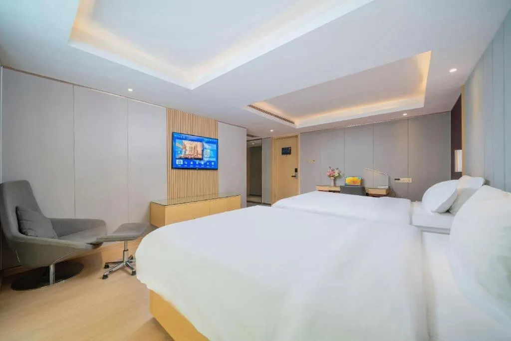 Bed in Lavande Hotels Guangzhou Baiyun Avenue North Metro Station