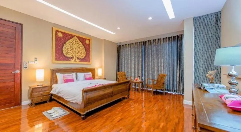 Bed in Dream Luxury Chiang Mai Pool Villa