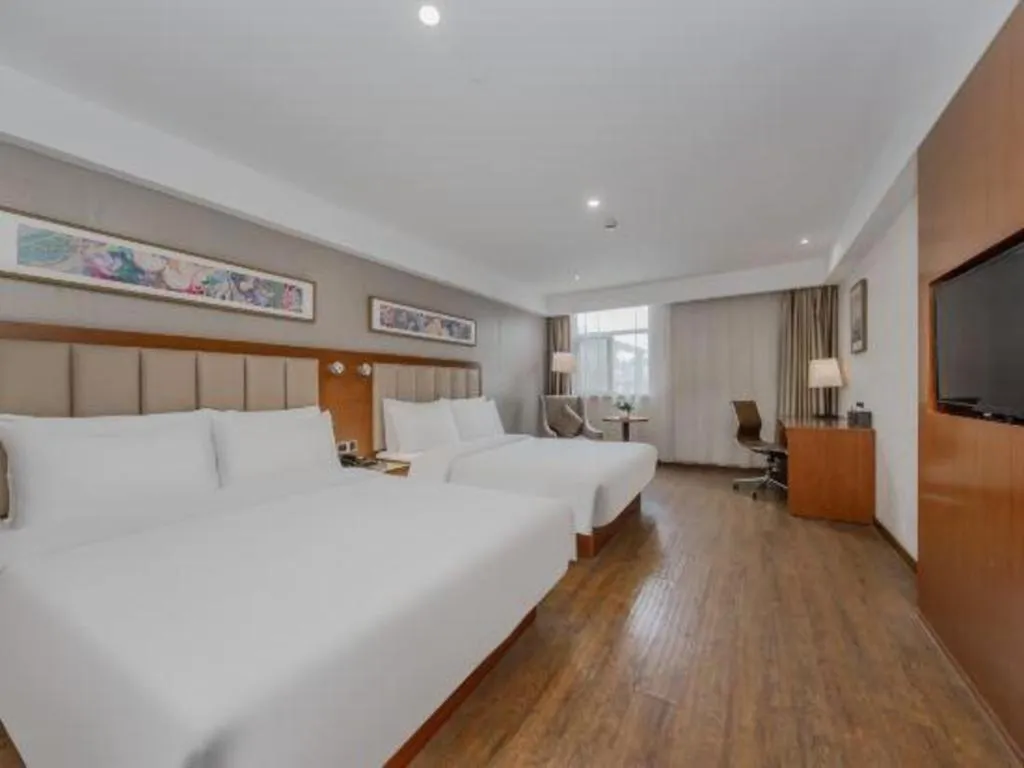 Bed in Yitel Hotel Shanghai Hongqiao Linkong Industrial Park Songhong Road Metro Station