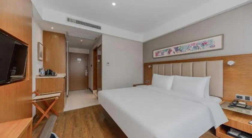 Bed in Yitel Hotel Shanghai Hongqiao Linkong Industrial Park Songhong Road Metro Station