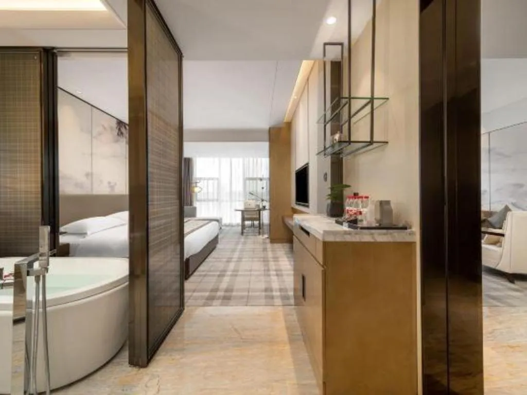 Bed in ZHONG DING HOTEL