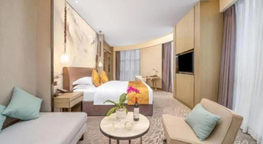 Bed in ZHONG DING HOTEL