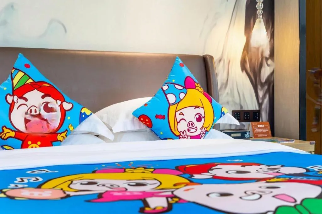 Bed in ZHONG DING HOTEL