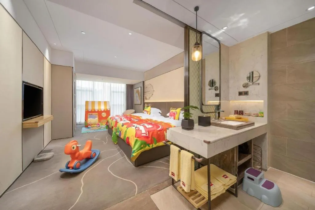 Bed in ZHONG DING HOTEL