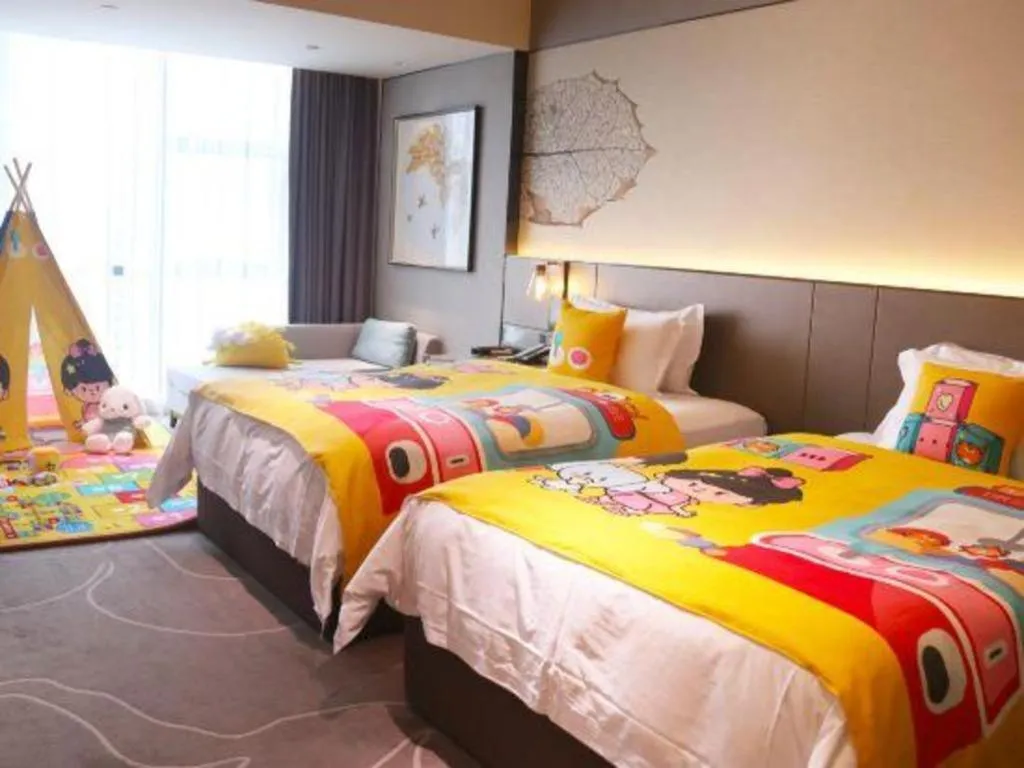 Bed in ZHONG DING HOTEL