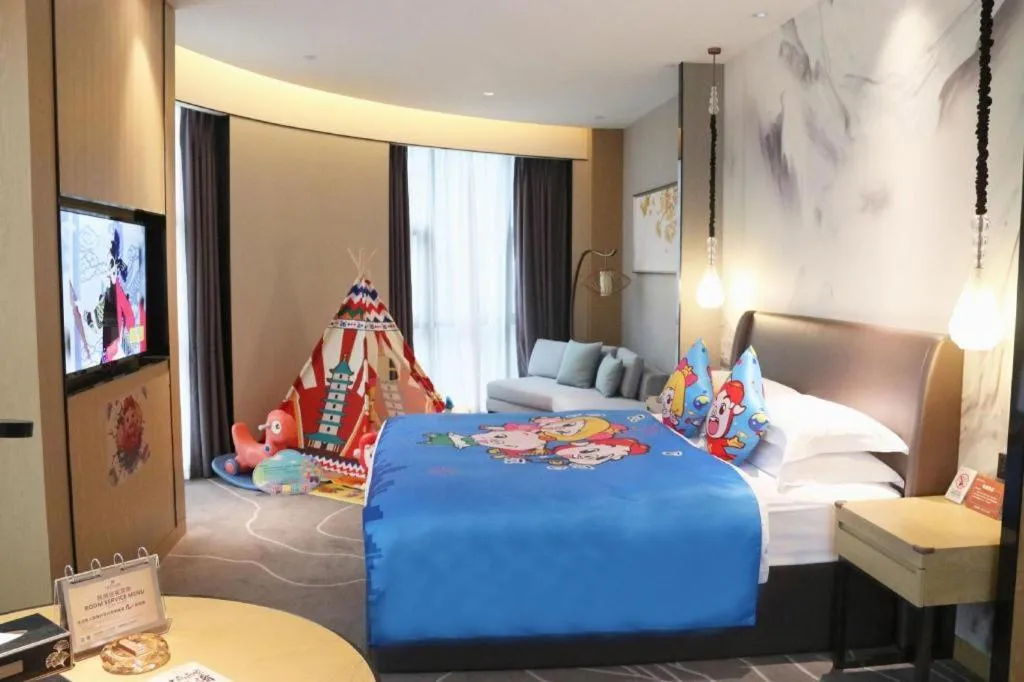 Bed in ZHONG DING HOTEL