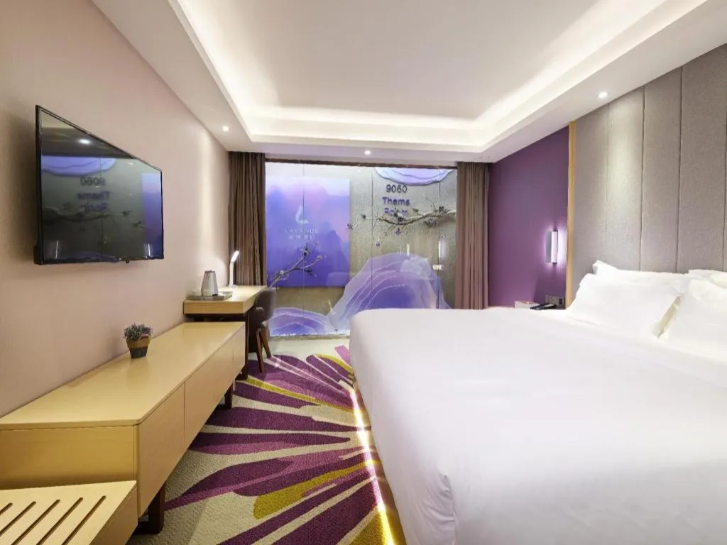 Bed in Lavande Hotels·Guangzhou Jiahe Wanggang Metro Station