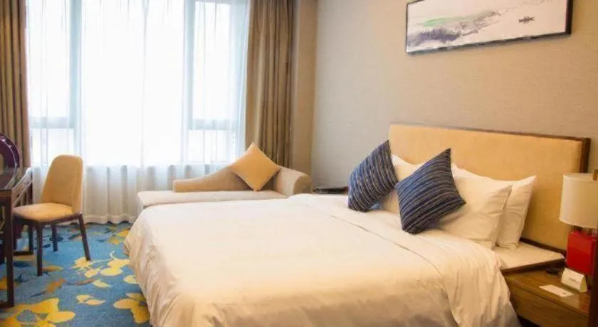 Bed in Ramada Encore by Wyndham Wuhan Caidian