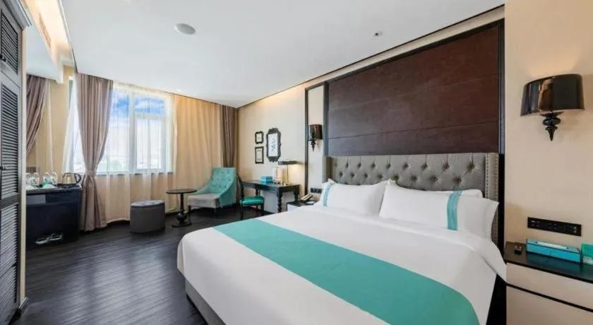 Bed in Xana Hotelle Lhasa Potala Palace Beijing Middle Road