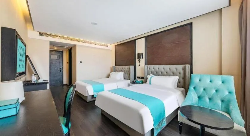 Bed in Xana Hotelle Lhasa Potala Palace Beijing Middle Road