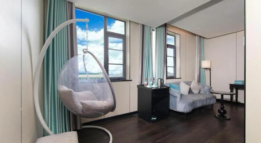 Bed in Xana Hotelle Lhasa Potala Palace Beijing Middle Road