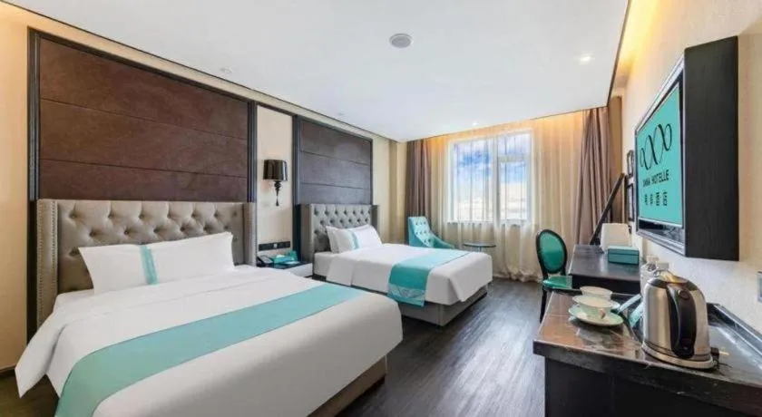 Bed in Xana Hotelle Lhasa Potala Palace Beijing Middle Road