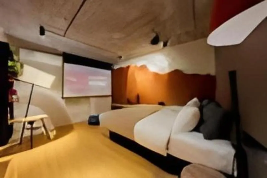 Bed in YUNIK-Shanghai Zhongshan Park Yan'an Xi Road