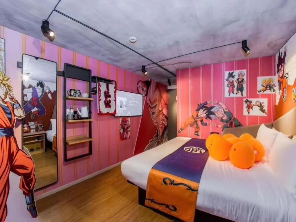 Bed in YUNIK-Shanghai Zhongshan Park Yan'an Xi Road