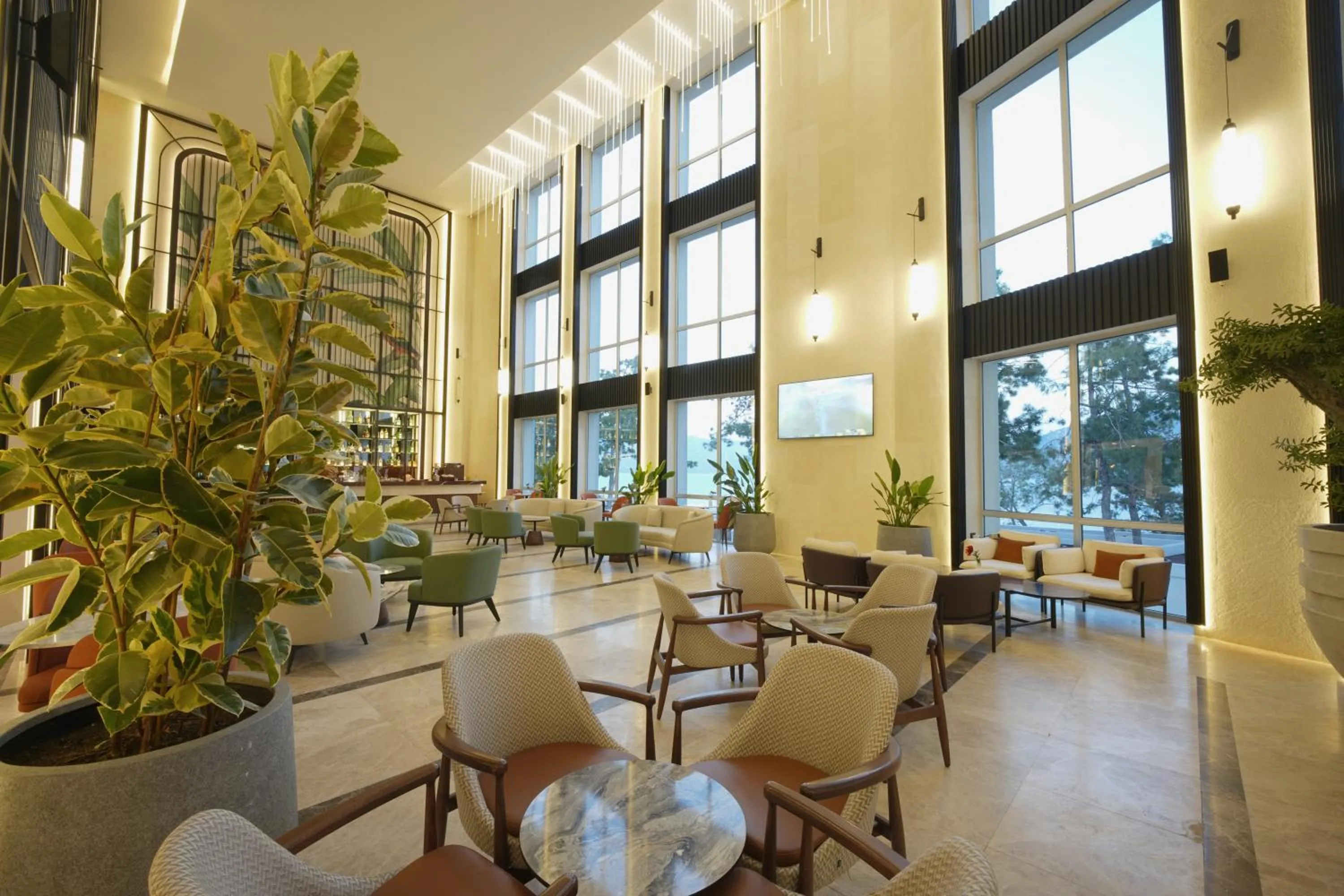 Lobby or reception in Orka Lotus Beach