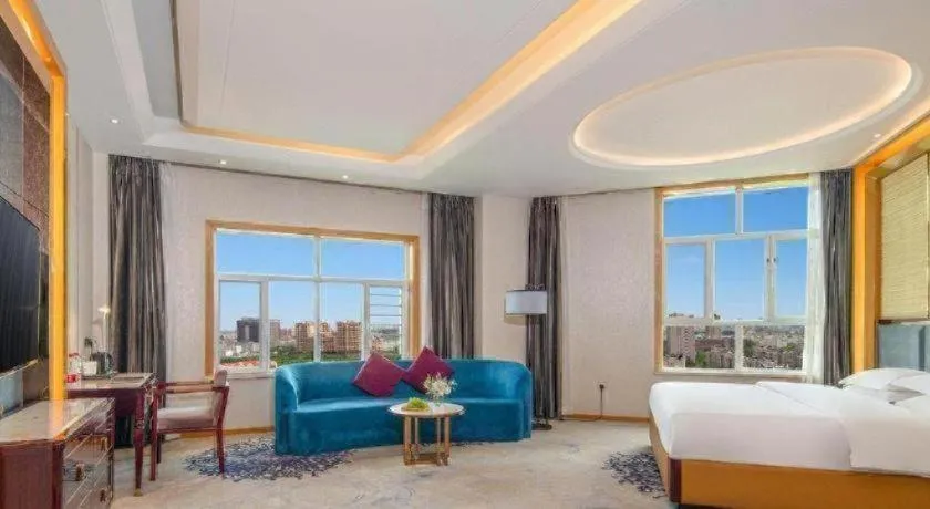 Bed in Metropolo Hotel Yining Development Zone Hanma Building