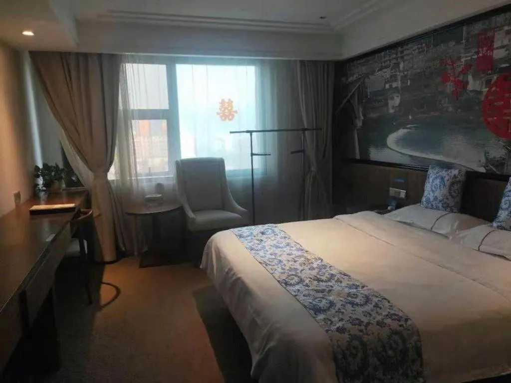 Bed in Kaibin International Hotel Jingdezhen