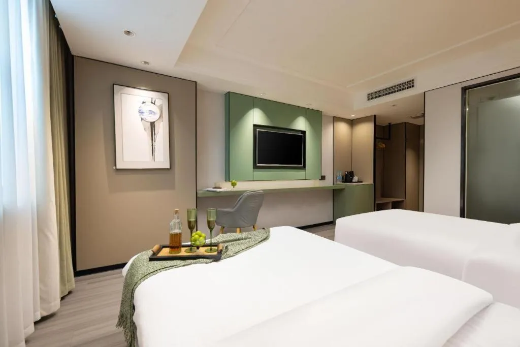 Bed in Kaibin International Hotel Jingdezhen