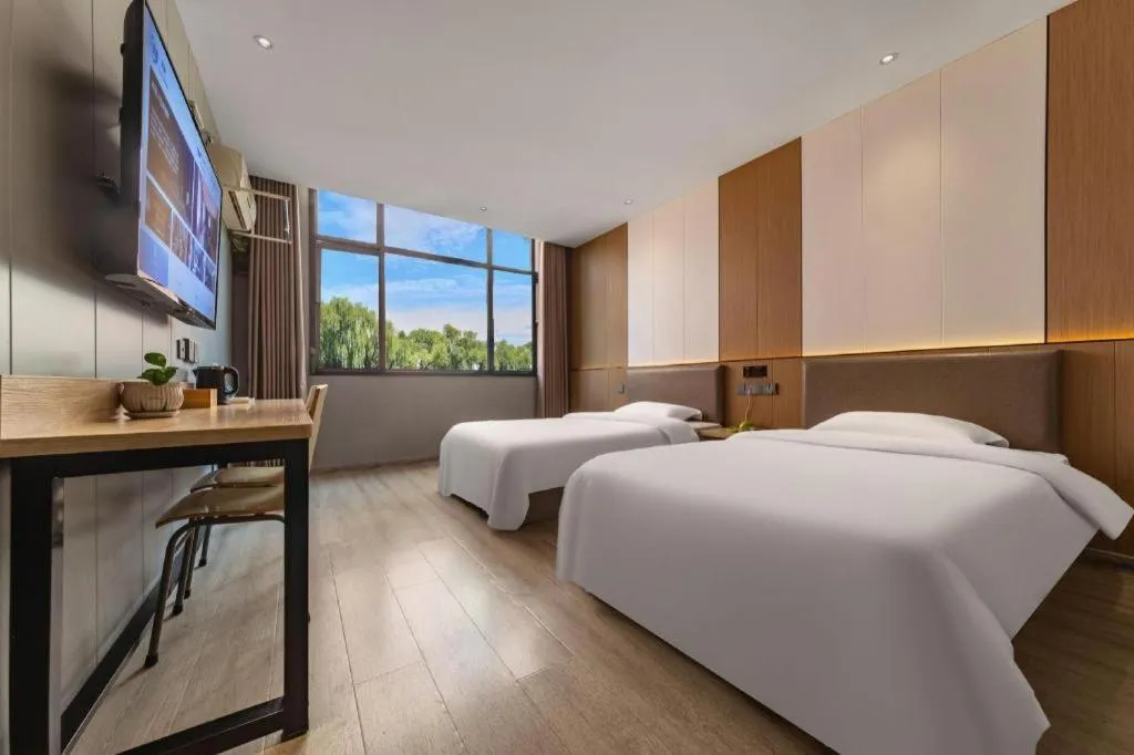 Bed in Kaibin International Hotel Jingdezhen