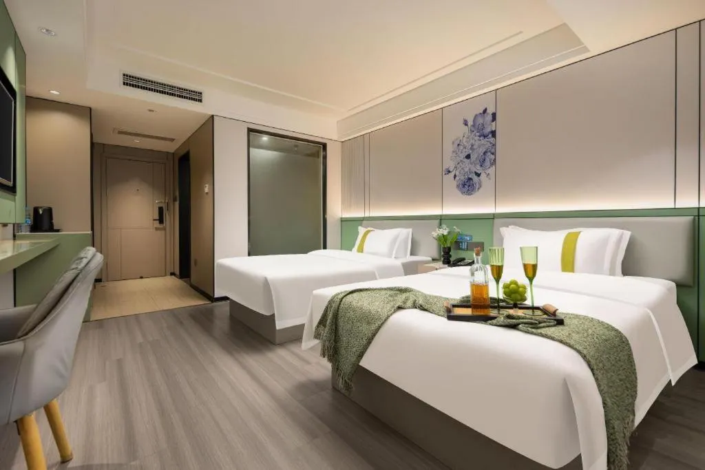 Bed in Kaibin International Hotel Jingdezhen