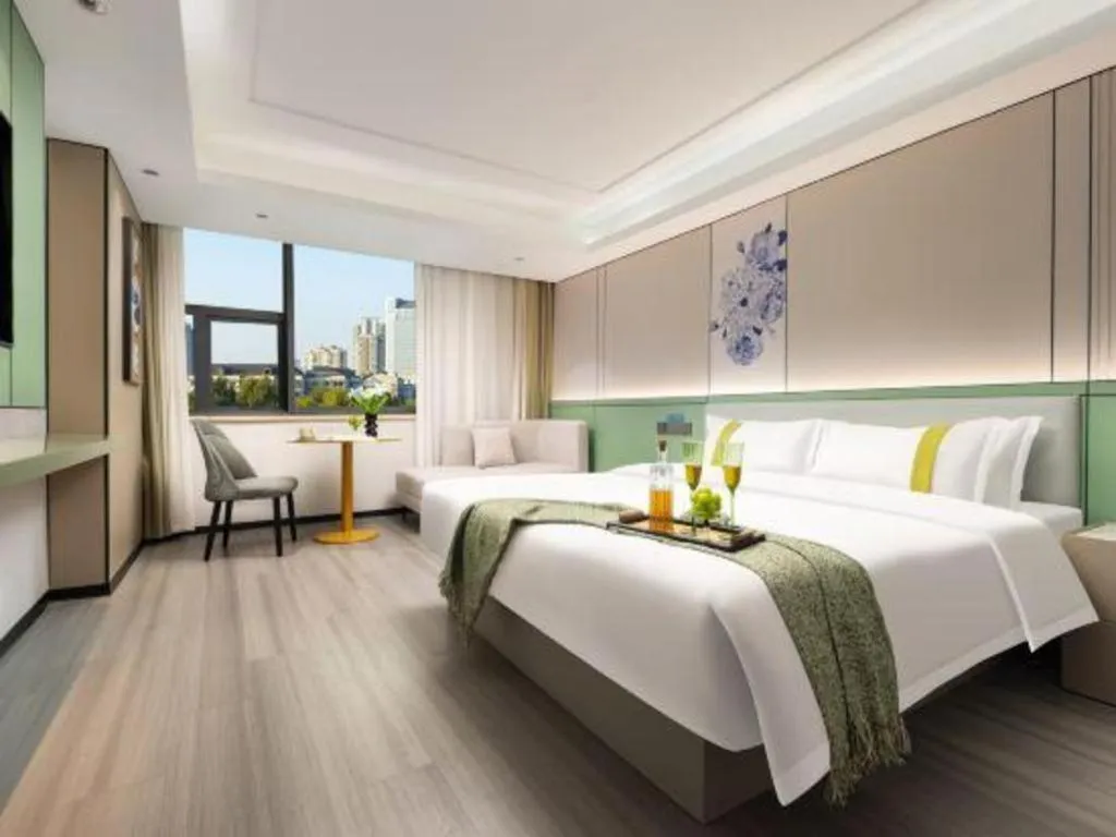 Bed in Kaibin International Hotel Jingdezhen