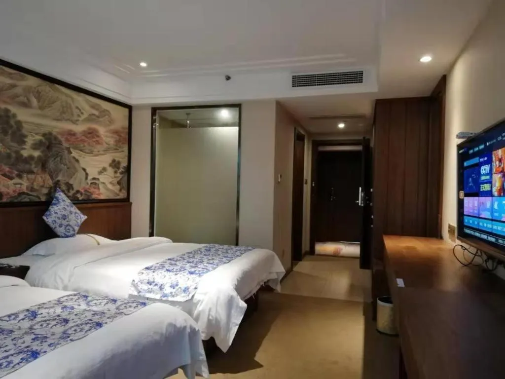 Bed in Kaibin International Hotel Jingdezhen