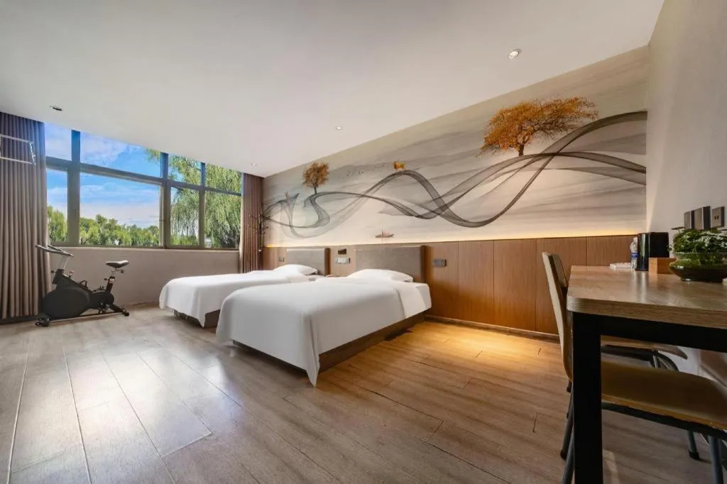 Bed in Kaibin International Hotel Jingdezhen