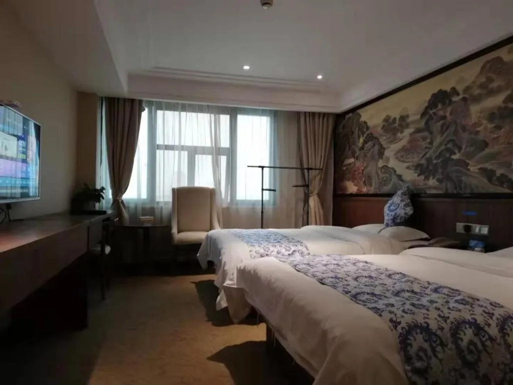Bed in Kaibin International Hotel Jingdezhen