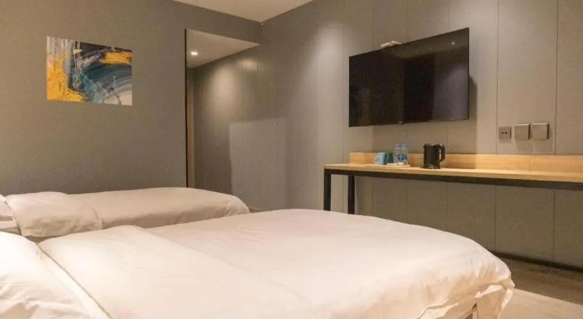 Bed in Kaibin International Hotel Jingdezhen