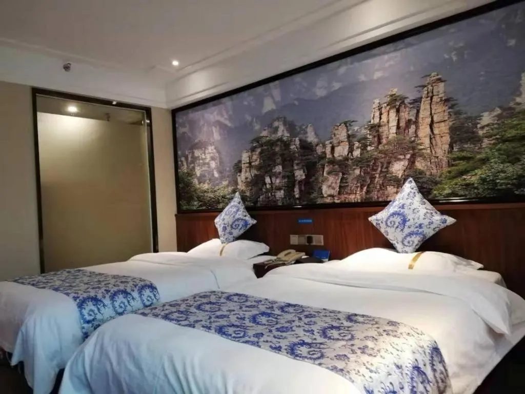 Bed in Kaibin International Hotel Jingdezhen
