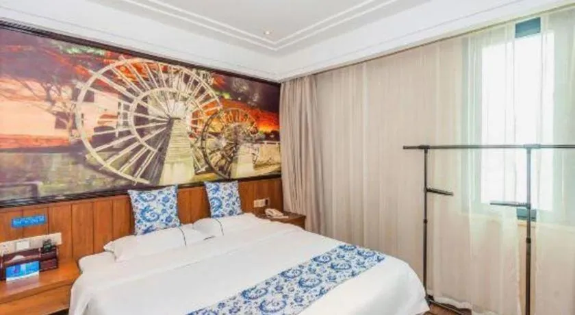 Bed in Kaibin International Hotel Jingdezhen