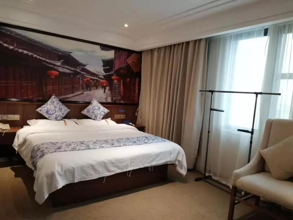 Bed in Kaibin International Hotel Jingdezhen
