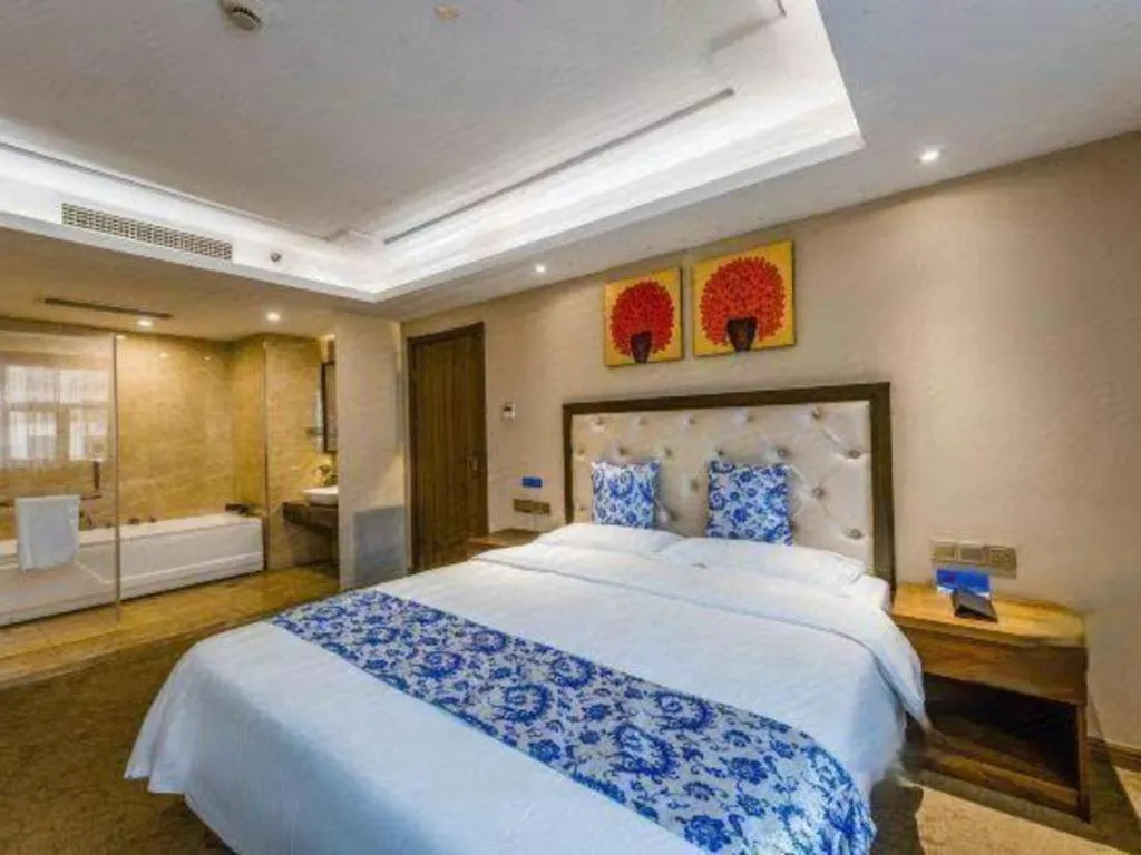 Bed in Kaibin International Hotel Jingdezhen
