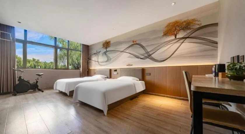 Bed in Kaibin International Hotel Jingdezhen